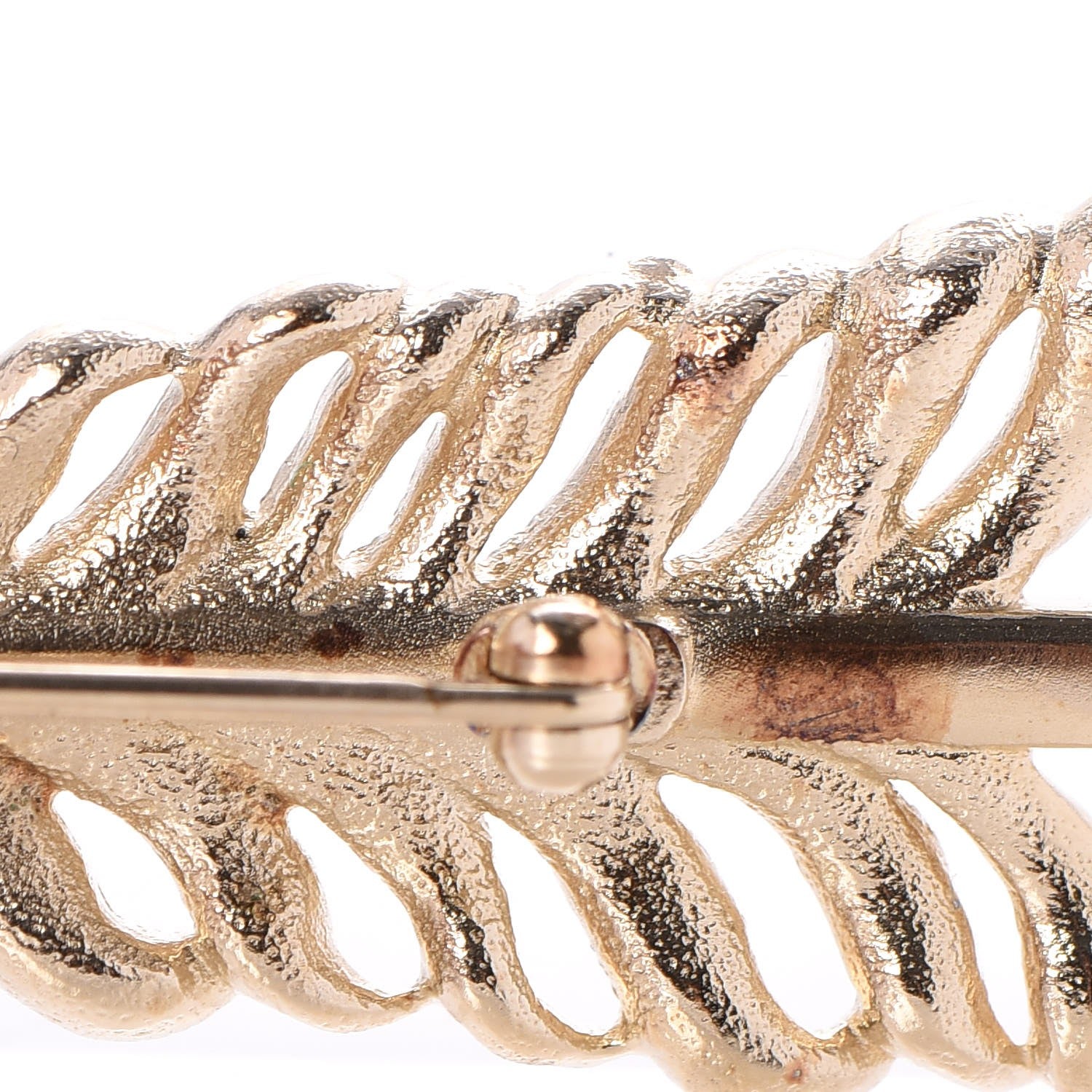 Chanel Crystal Pearl CC Arrow Brooch Gold 6 of 8