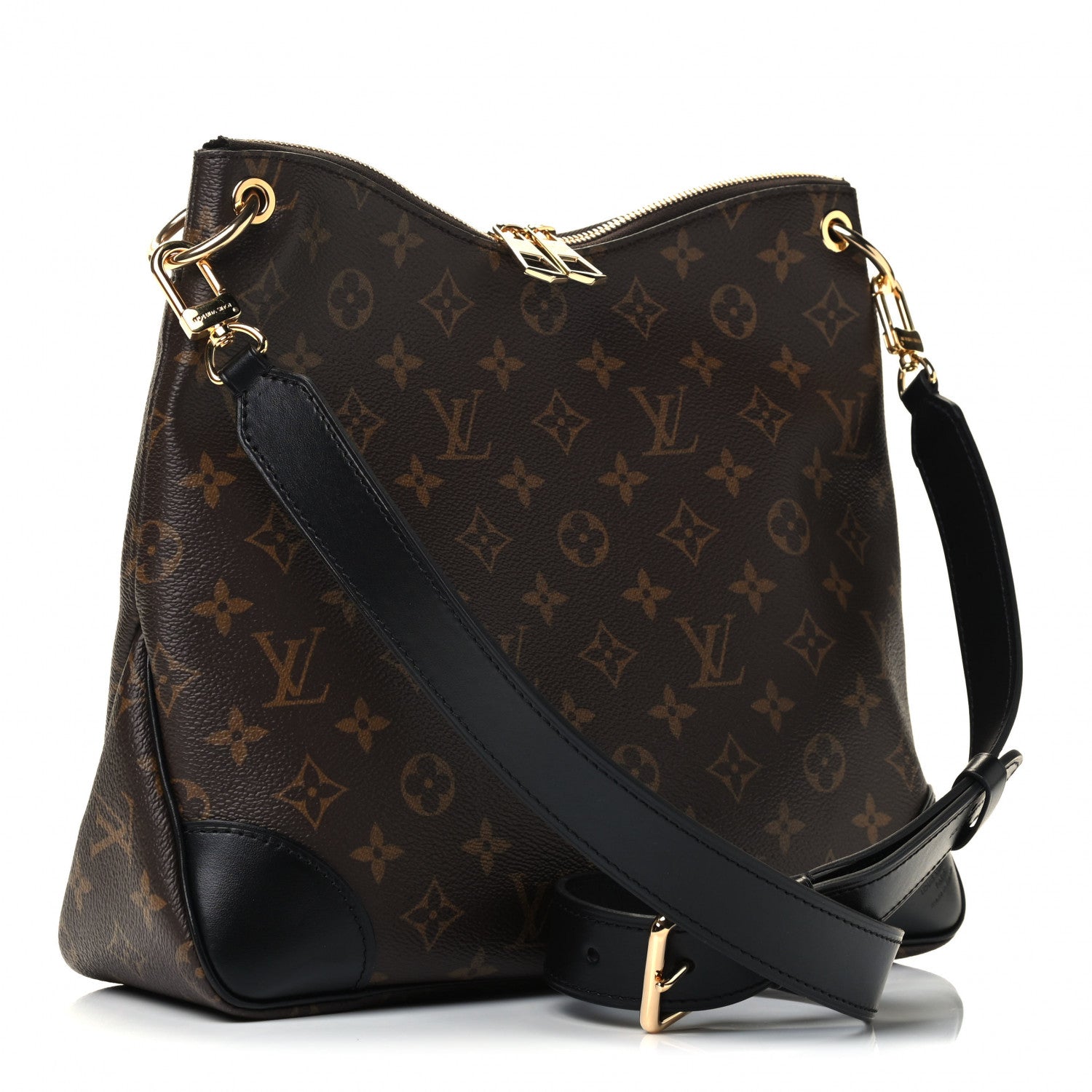 Louis Vuitton Monogram Odeon MM Black 2 of 4
