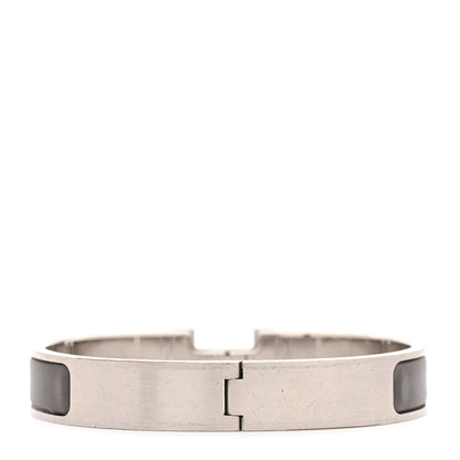 Hermes Matte Enamel Narrow Clic Clac HH Bracelet T4 Etain 3 of 5