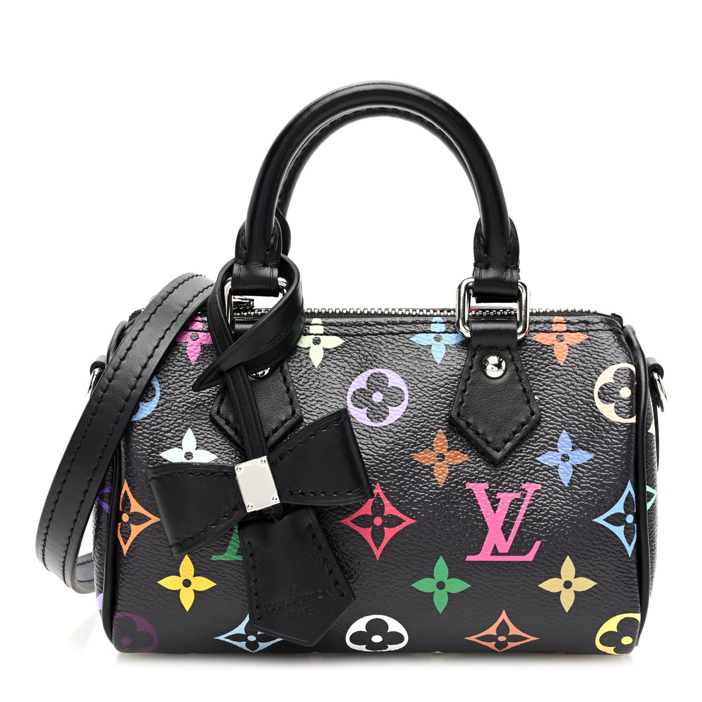 LV X TM Monogram Multicolor Nano Speedy Black