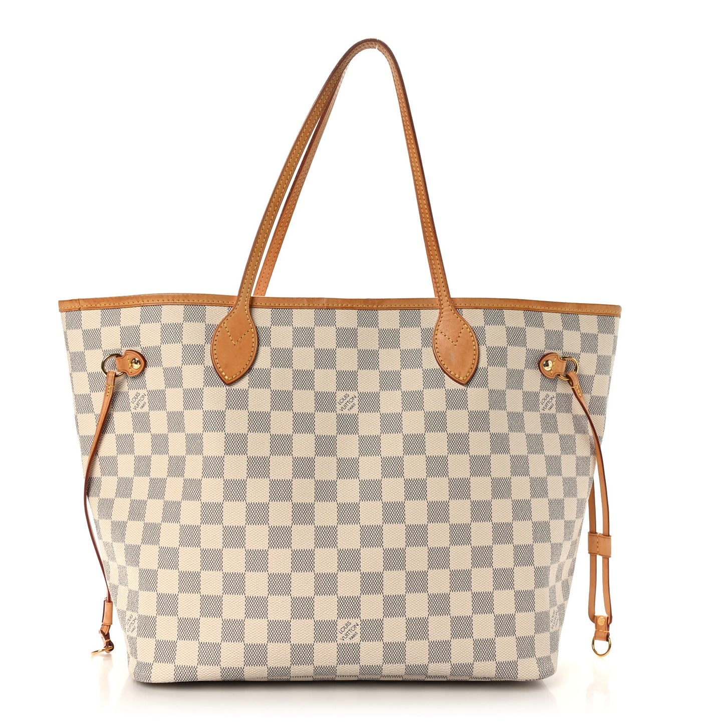 Damier Azur Neo Neverfull MM Rose Ballerine