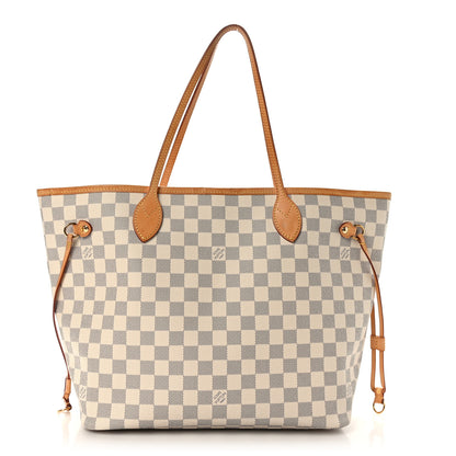 Louis Vuitton Damier Azur Neo Neverfull MM Rose Ballerine 3 of 11