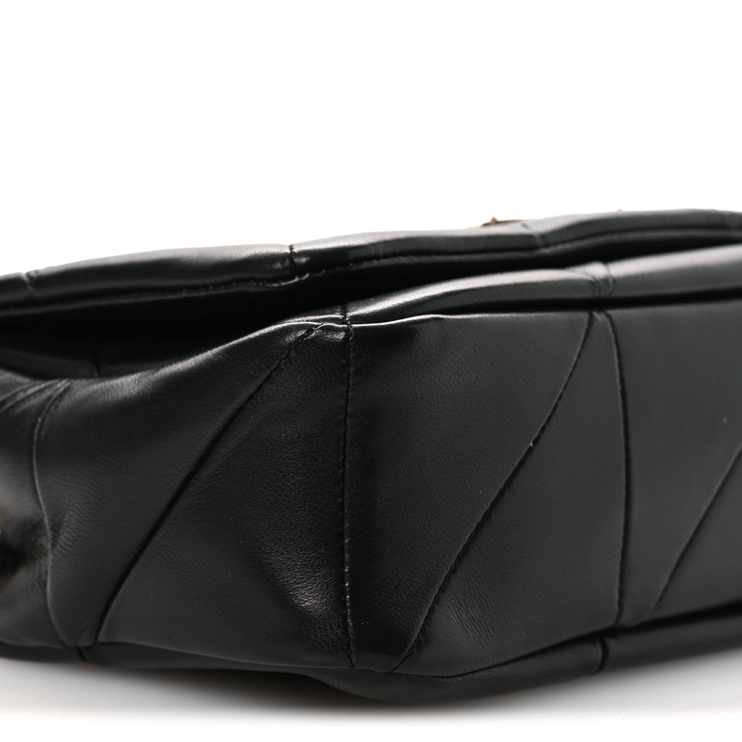 Lambskin Patchwork Monogram Small Jamie Black
