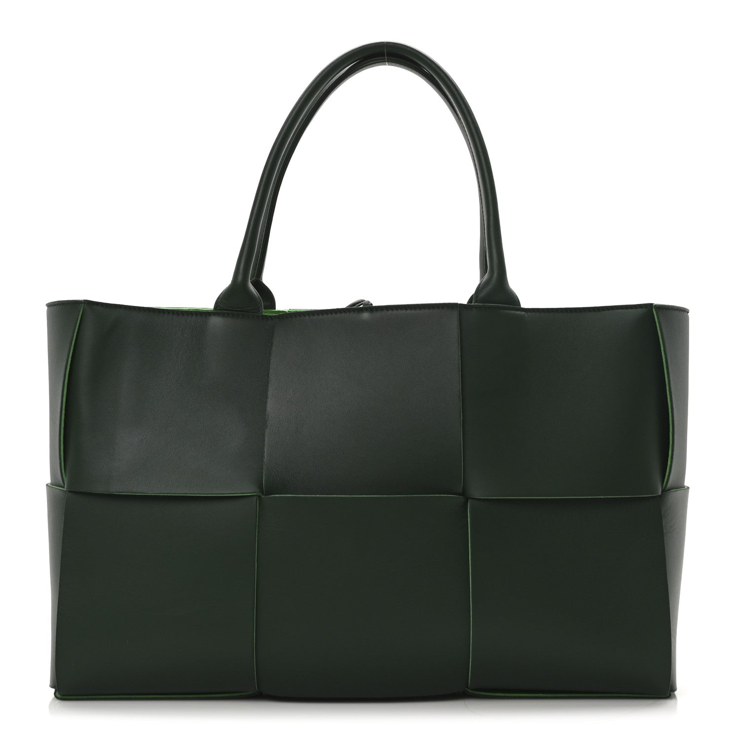 Bottega Veneta Calfskin Maxi Intrecciato Medium Arco Tote Raintree 1 of 10