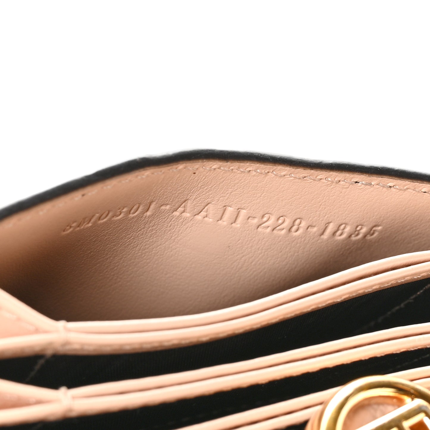Vitello Cruise F is Fendi Bi-Color FF 1974 Embossed Gusseted Card Holder Maya Black Peonia