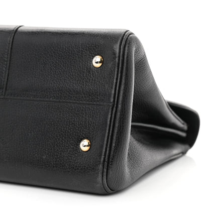 Delvaux Crispy Calfskin MM Brillant Satchel Black 14 of 19