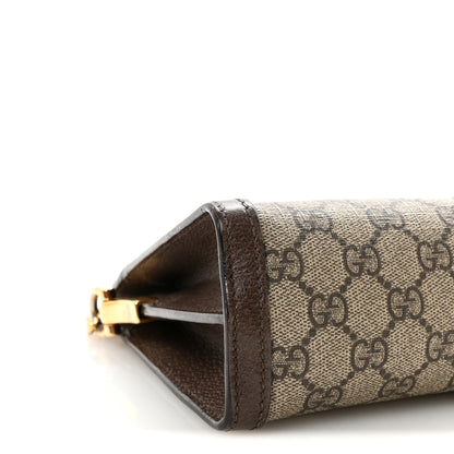 Gucci GG Supreme Monogram Web Small Ophidia Chain Shoulder Bag Brown 9 of 10