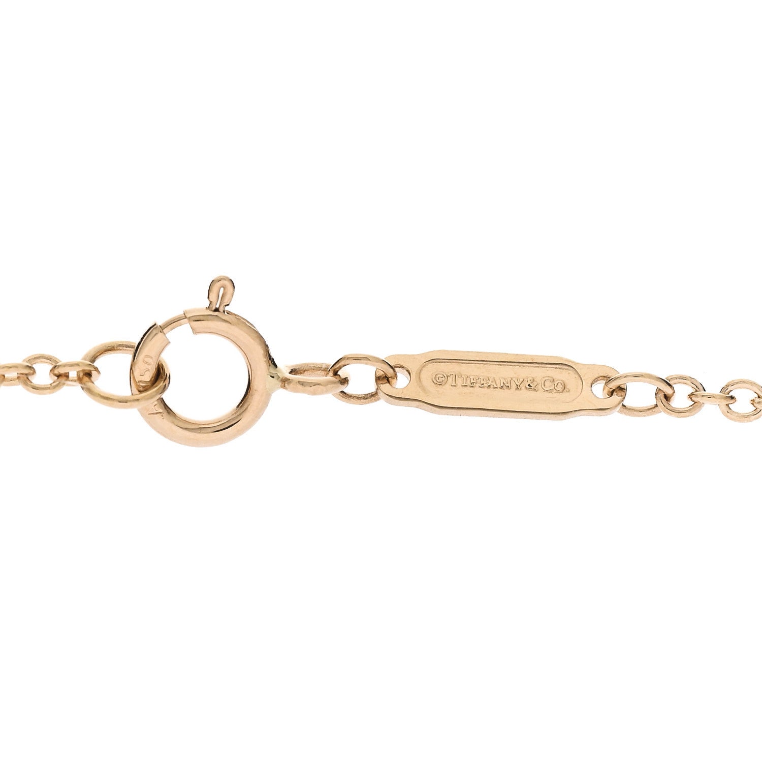 Tiffany 18K Yellow Gold Diamond Knot Necklace 5 of 6