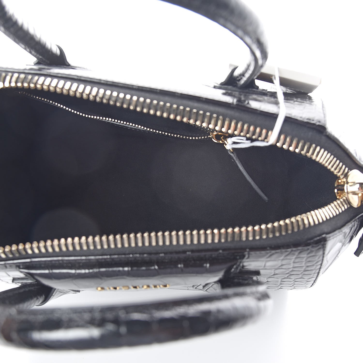 Givenchy Calfskin Crocodile Embossed Small Antigona Black 5 of 9