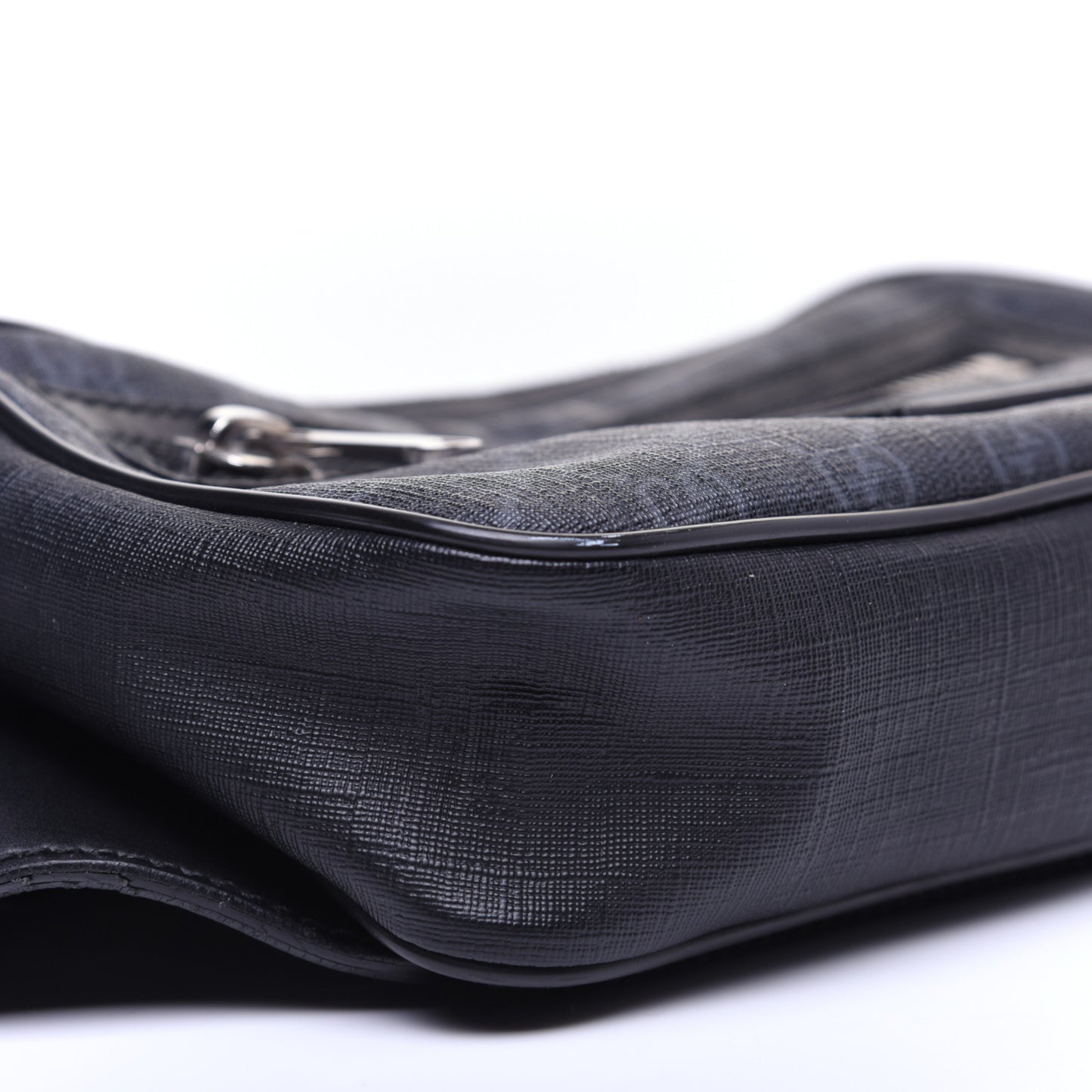 Soft GG Supreme Monogram Web Belt Bag Black Grey