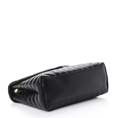 Saint Laurent Calfskin Y Quilted Monogram Medium Loulou Chain Satchel Black 4 of 12