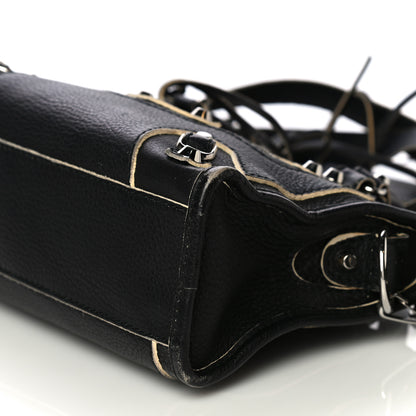 Balenciaga Supple Grained Calfskin Classic Silver Hardware Highlight Mini City Black 10 of 20