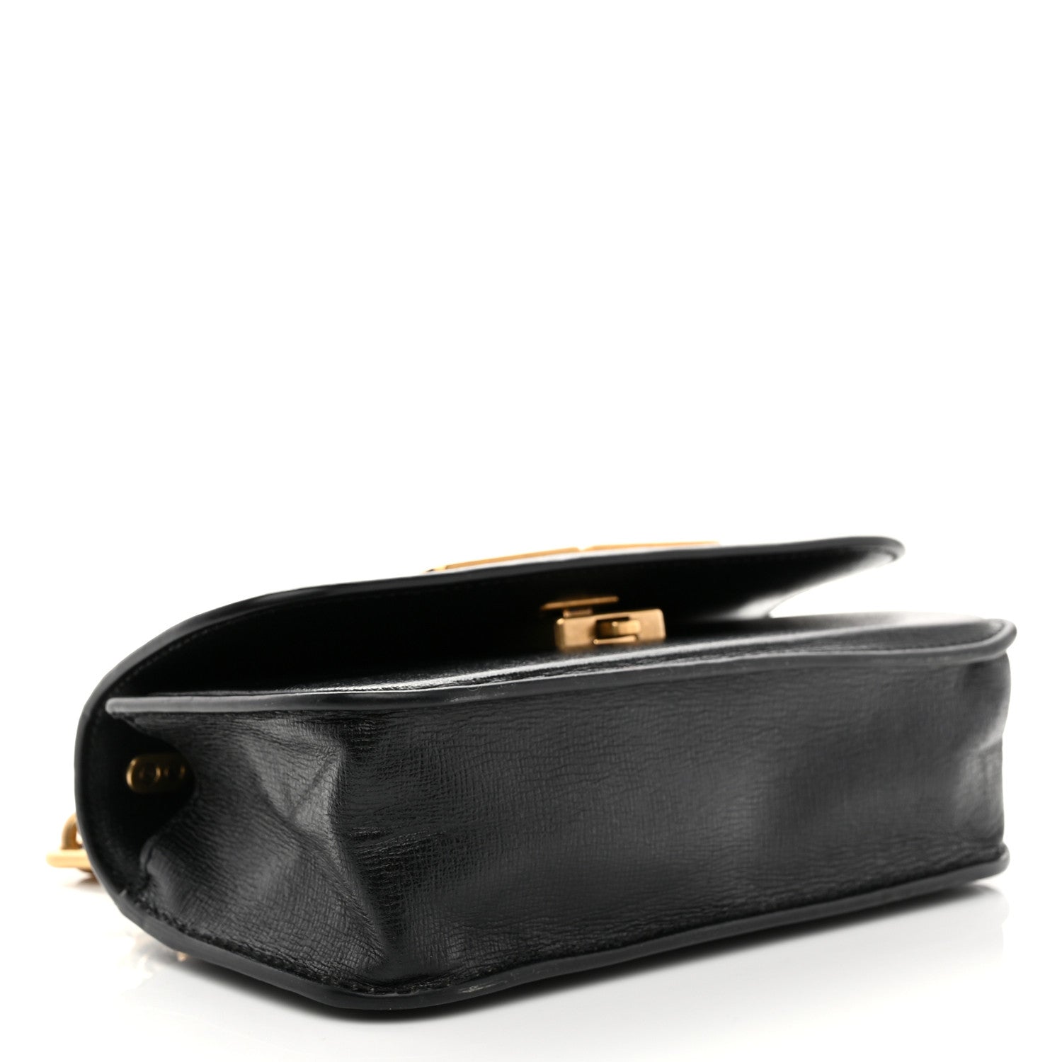 Balenciaga Calfskin Stripe Embossed Gossip Chain Bag XS Black 4 of 10
