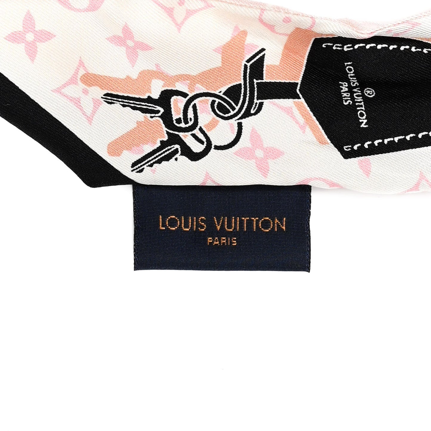 Silk Monogram Rising Confidential BB Bandeau Black Rose