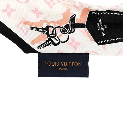 Louis Vuitton Silk Monogram Rising Confidential BB Bandeau Black Rose 3 of 4
