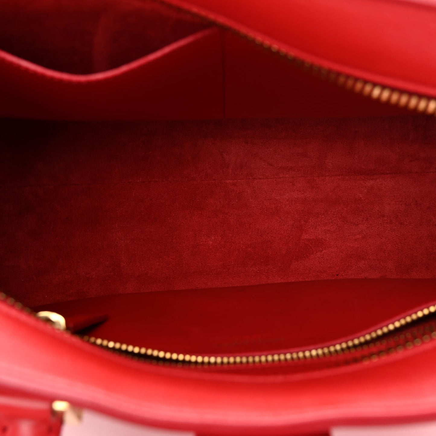 Calfskin Baby Monogram Cabas Red