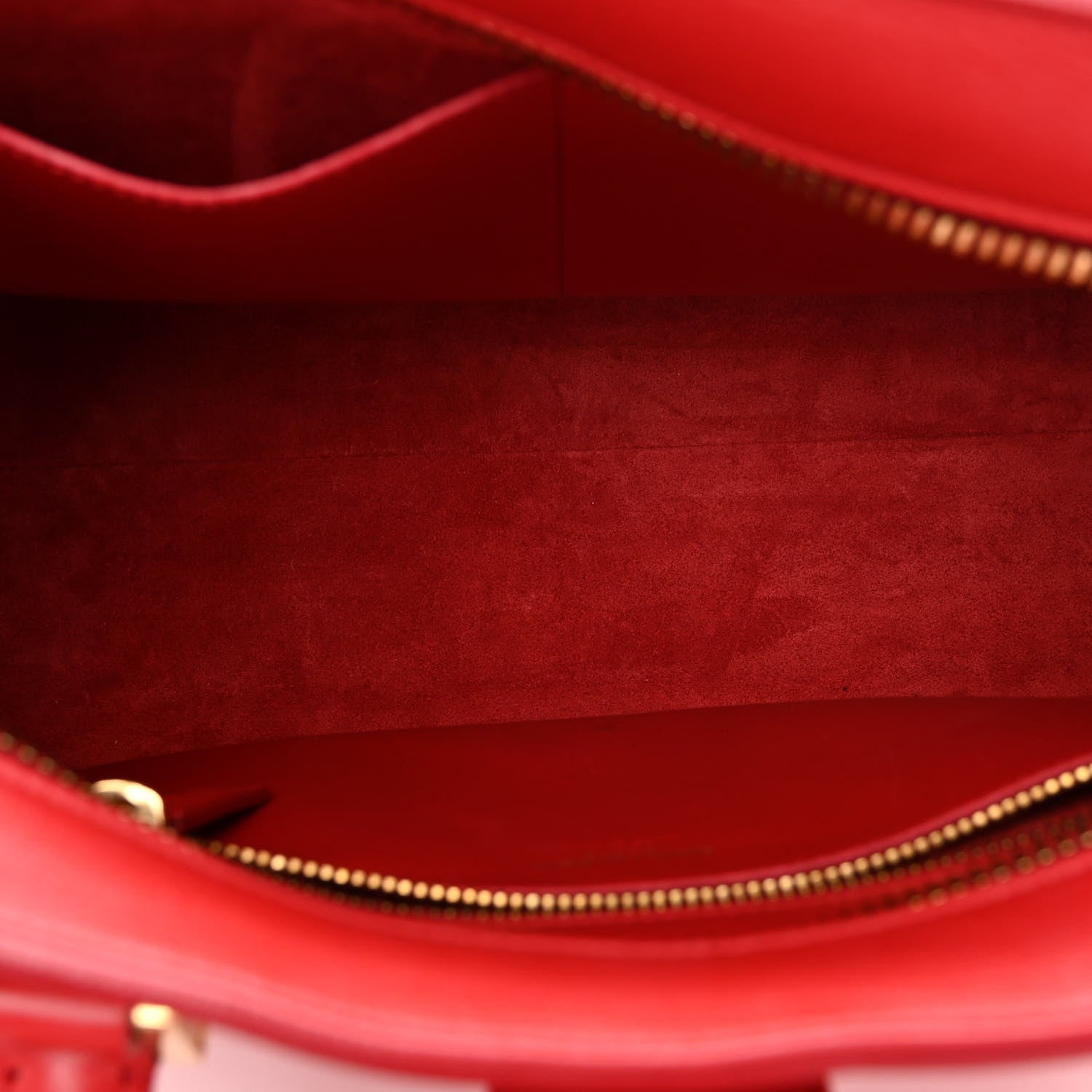 Saint Laurent Calfskin Baby Monogram Cabas Red 6 of 10