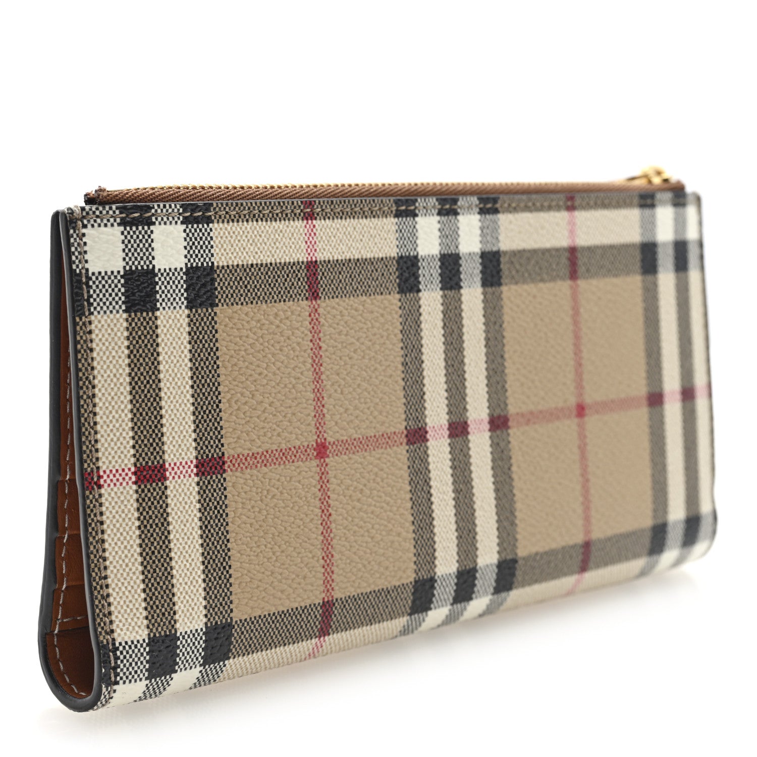 Burberry Vintage Check Large Billfold Wallet Archive Beige Briar Brown 4 of 6