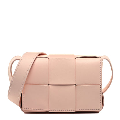 Bottega Veneta Lambskin Maxi Intreccio Candy Cassette Crossbody Bag Melon Washed 1 of 9