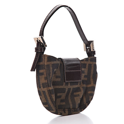 Fendi Zucca Mini Half Moon Baguette Tobacco 4 of 11