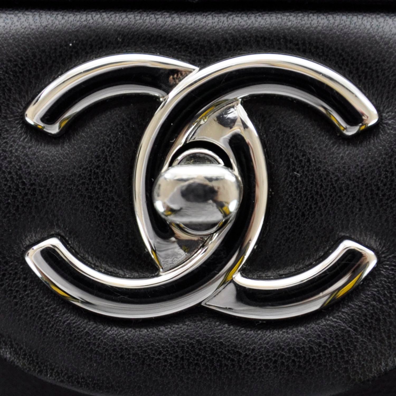 Chanel Lambskin Quilted Maxi Double Flap Black 7 of 11
