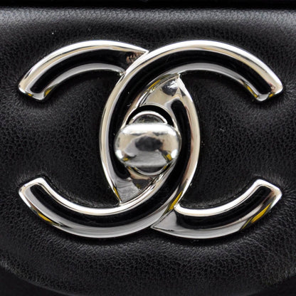 Chanel Lambskin Quilted Maxi Double Flap Black 7 of 11