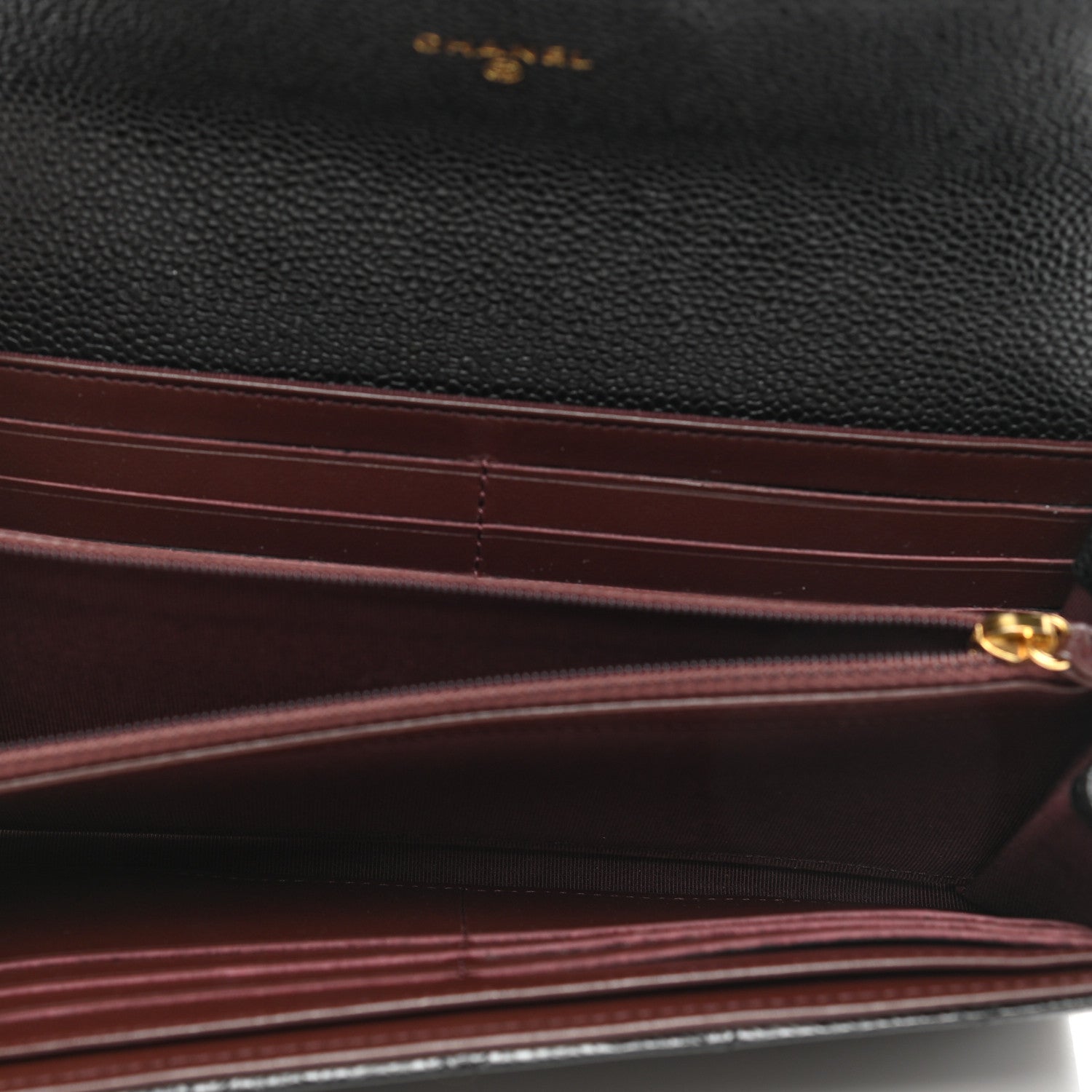 Chanel Caviar Quilted Large Gusset Flap Wallet Black 5 of 9