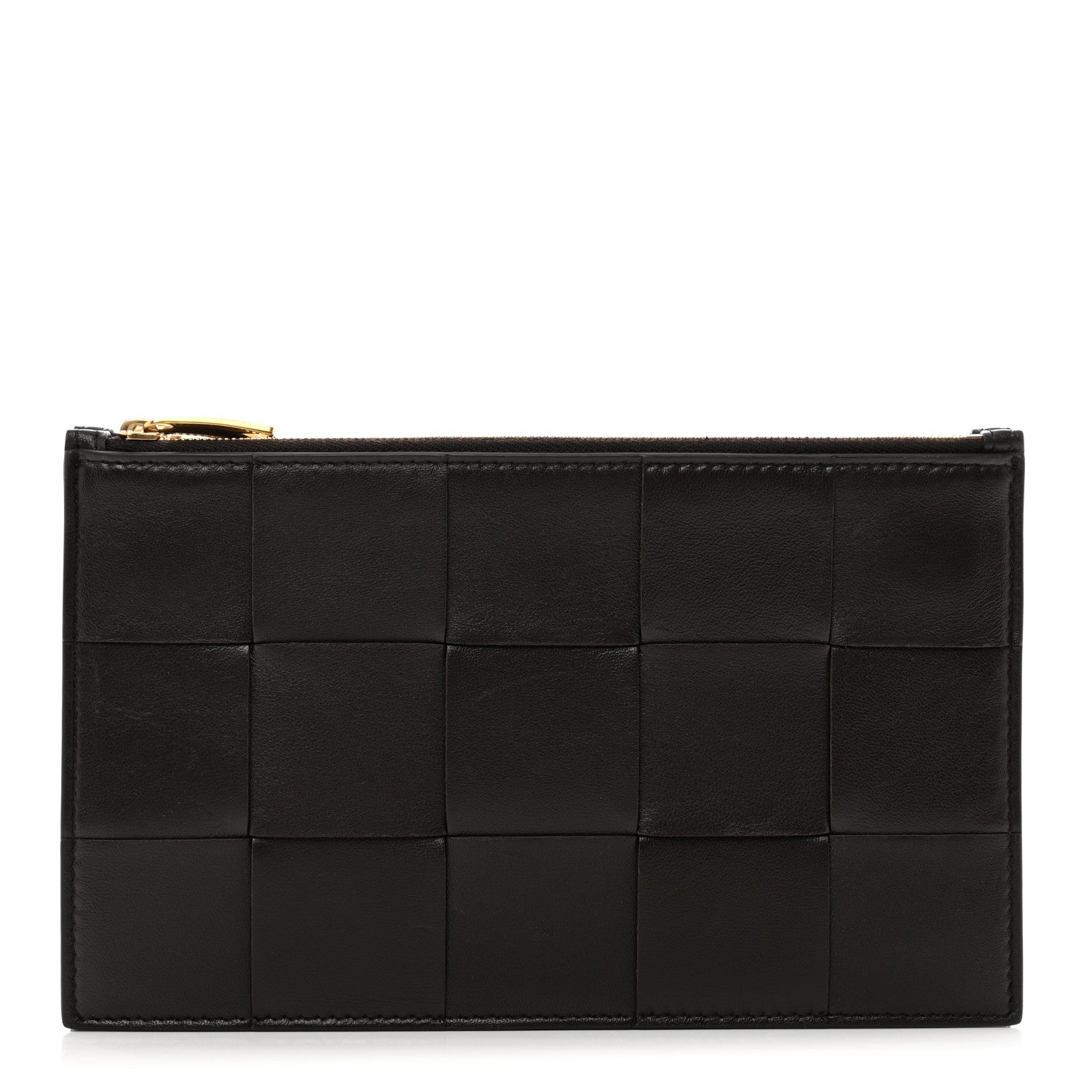 Bottega Veneta Nappa Maxi Intrecciato Triple Zip Clutch Fondant 1 of 7