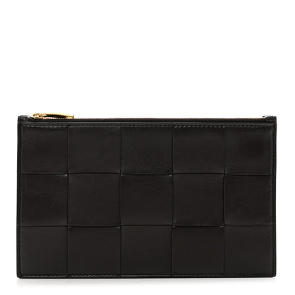 Bottega Veneta Nappa Maxi Intrecciato Triple Zip Clutch Fondant 1 of 7