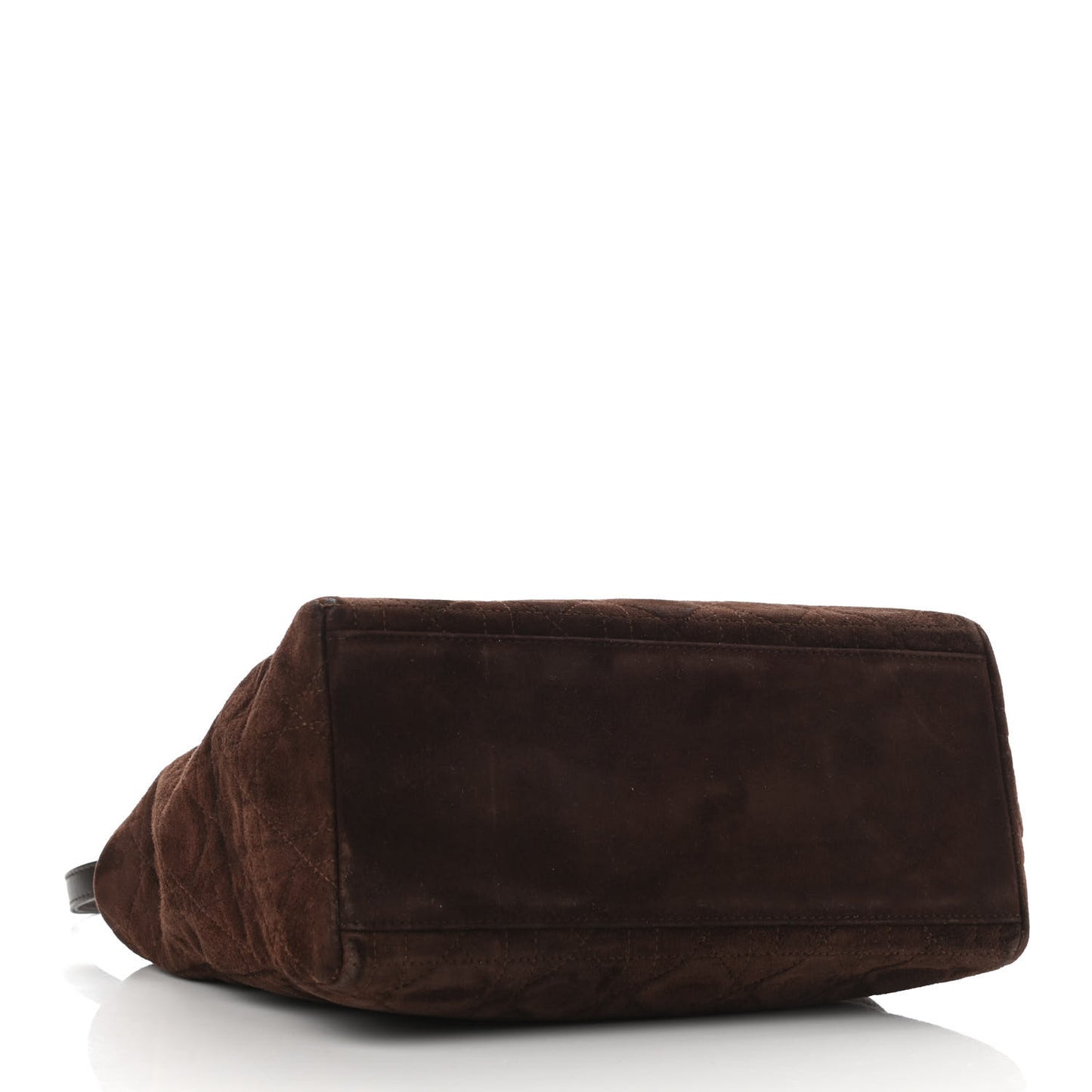 Suede Cannage Medium Lady Dior Brown