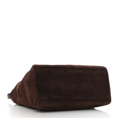 Christian Dior Suede Cannage Medium Lady Dior Brown 5 of 18
