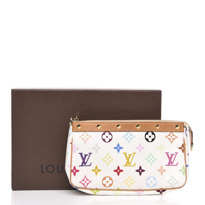 Louis Vuitton Monogram Multicolor Pochette Accessories White 12 of 13