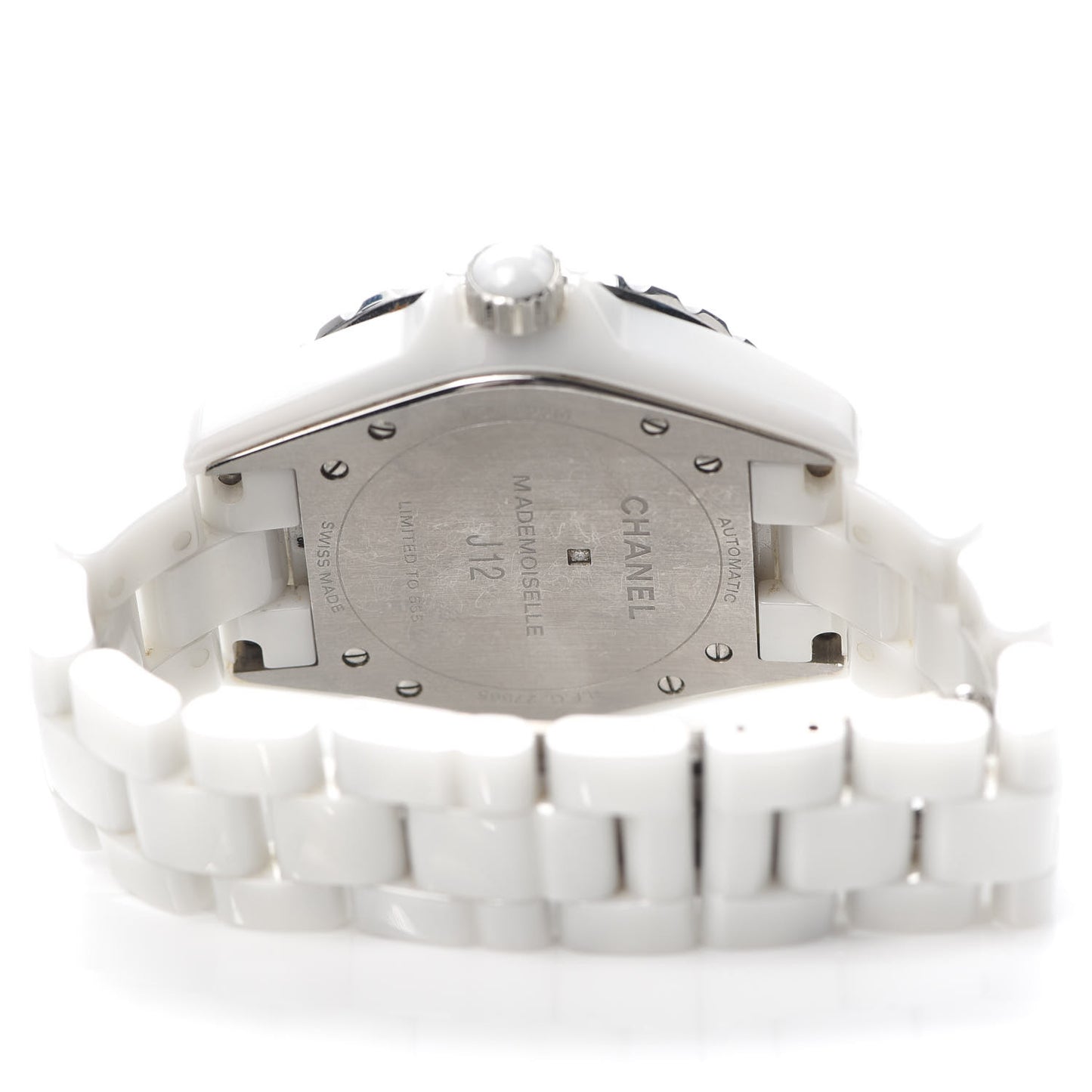 Stainless Steel Ceramic 38mm J12 Limited Edition Mademoiselle Automatic Watch White