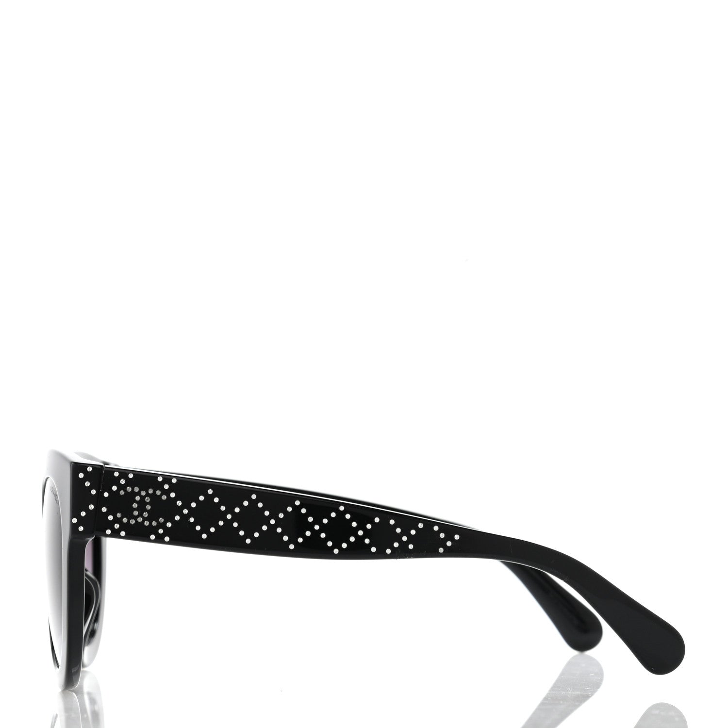 Chanel Crystal CC Sunglasses 5420-B Black 3 of 9