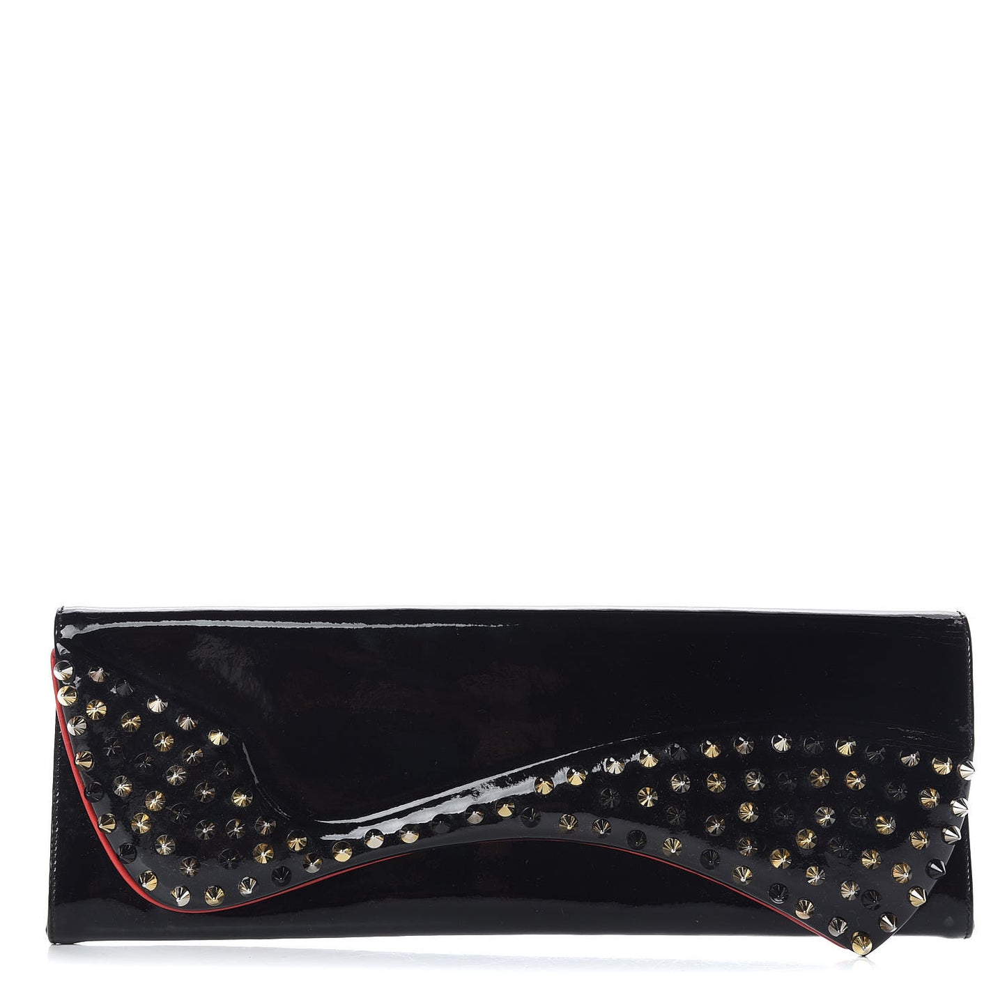 Patent Spikes Pigalle Clutch Black Mix