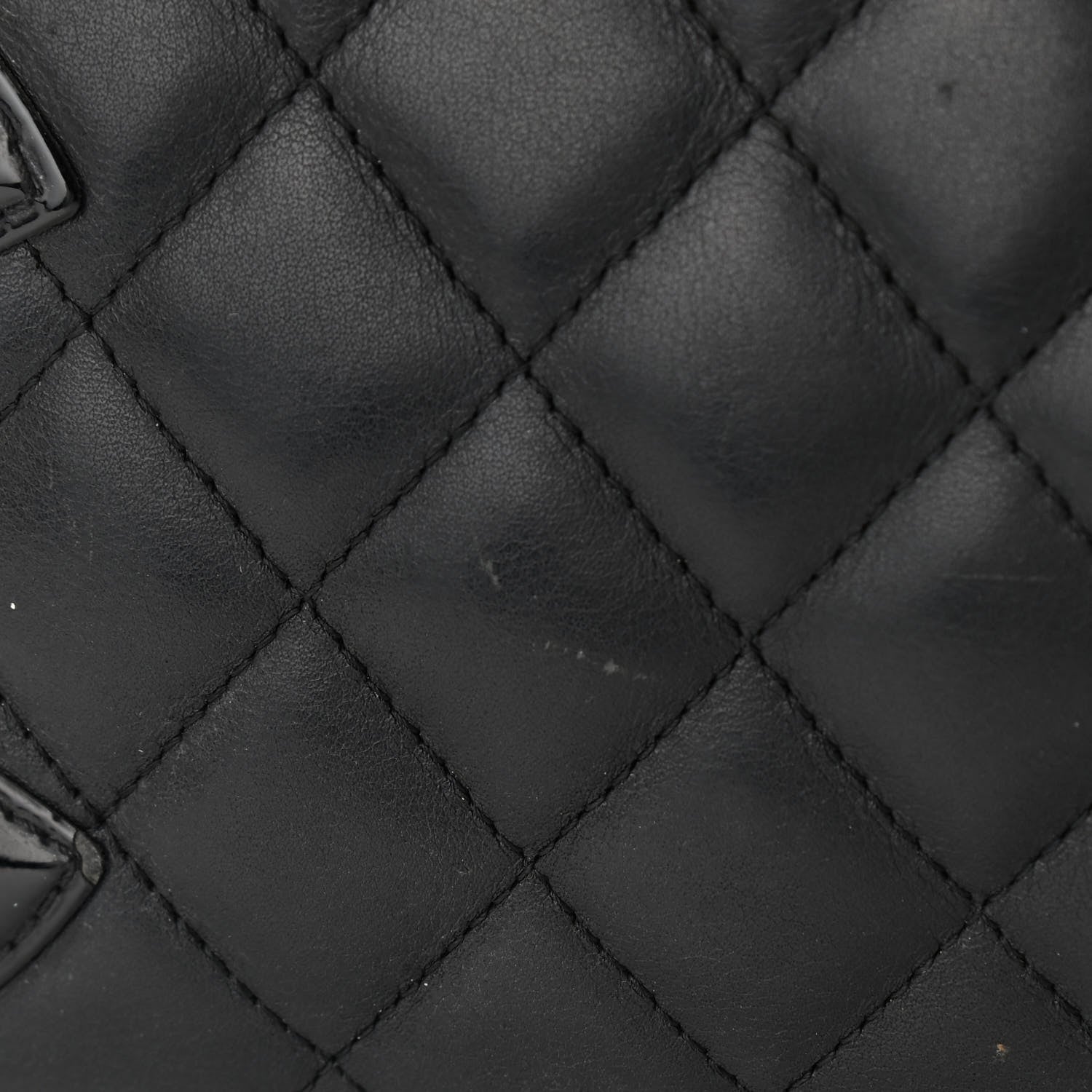 Chanel Calfskin Quilted Large Cambon Bowler Black 10 of 14
