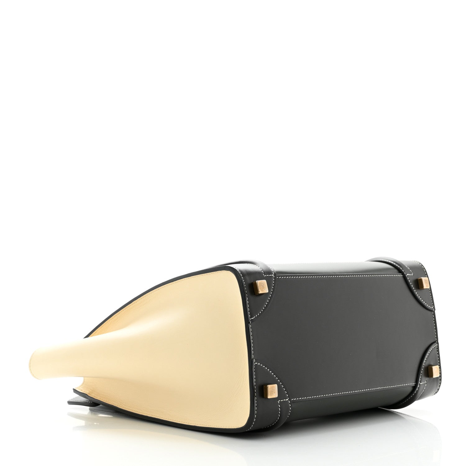 Celine Smooth Calfskin Tri-Color Micro Luggage Light Emerald 4 of 9