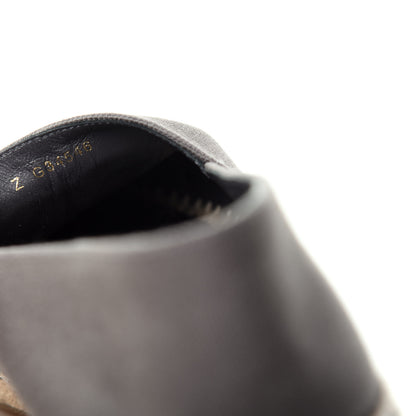 Chanel Canvas Grosgrain CC Espadrilles 40 Grey 10 of 10