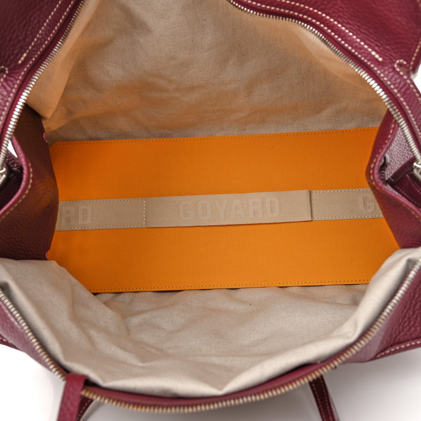 Goyardine Sac Hardy Pet Carrier PM Burgundy