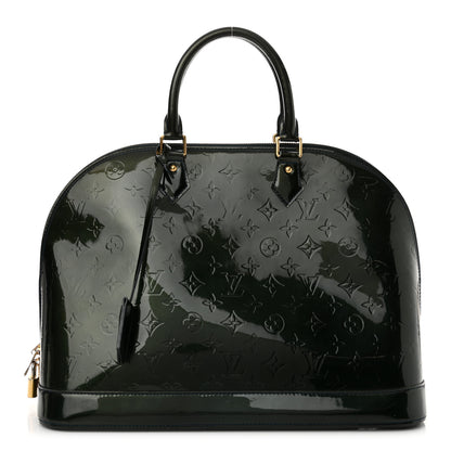 Louis Vuitton Vernis Alma GM Blue Nuit 1 of 12