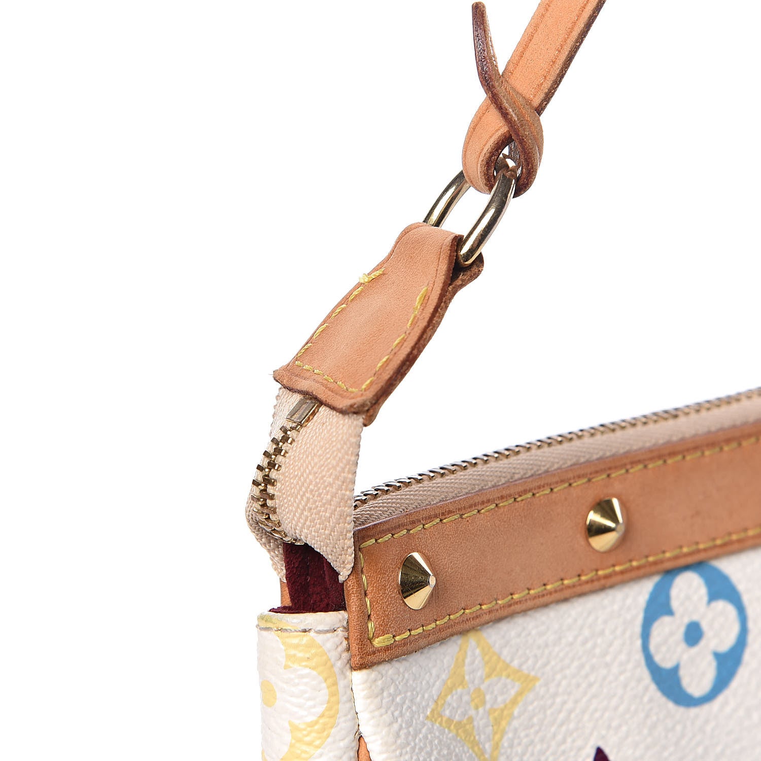 Louis Vuitton Monogram Multicolor Pochette Accessories White 12 of 12
