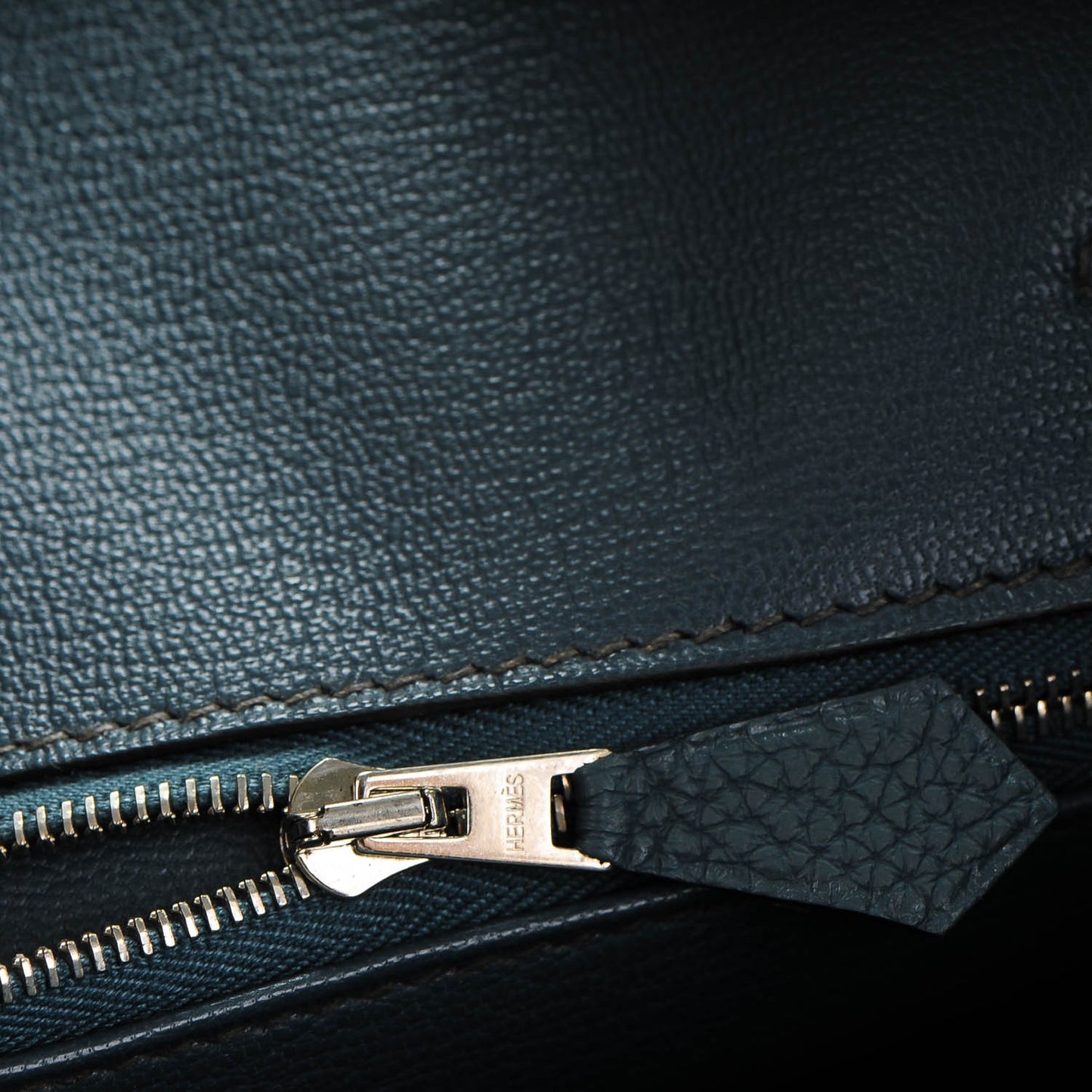 Taurillon Clemence Birkin 30 Bleu Orage