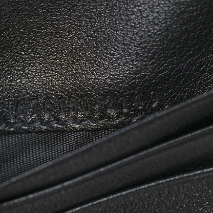 Gucci Wonka Grain Calfskin GG Monogram Embossed Card Case Wallet Black 8 of 10