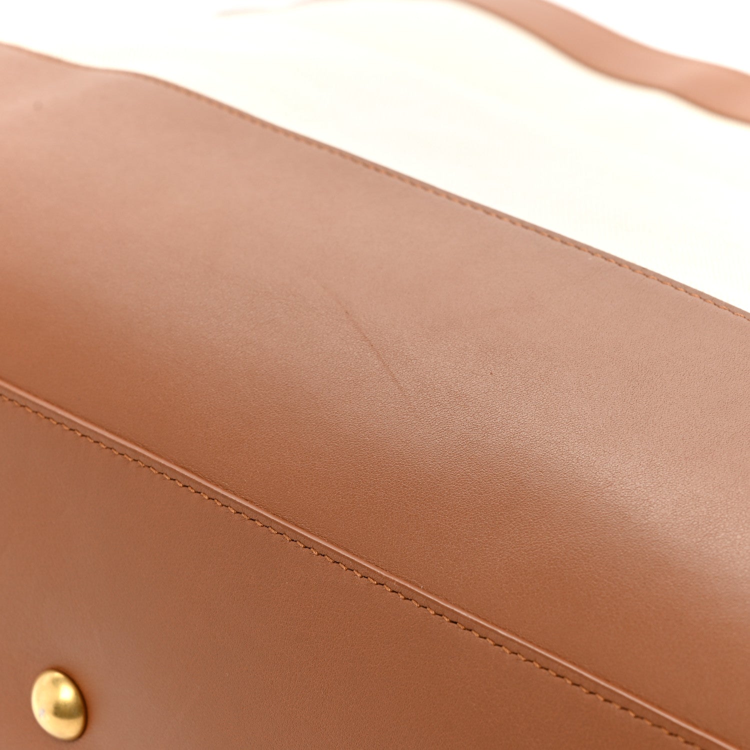 Saint Laurent Calfskin Linen Two Tone Cabas Tote Beige 16 of 21