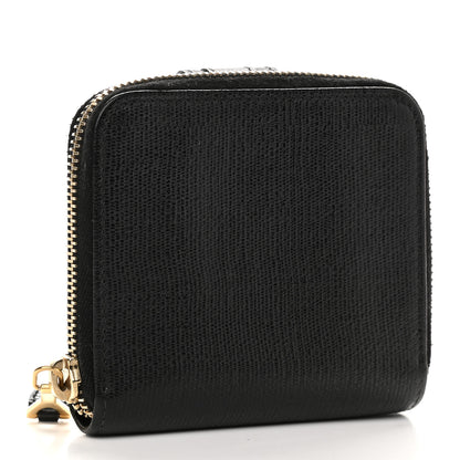 Saint Laurent Textured Calfskin Classic Y Ligne Compact Wallet Black 4 of 9