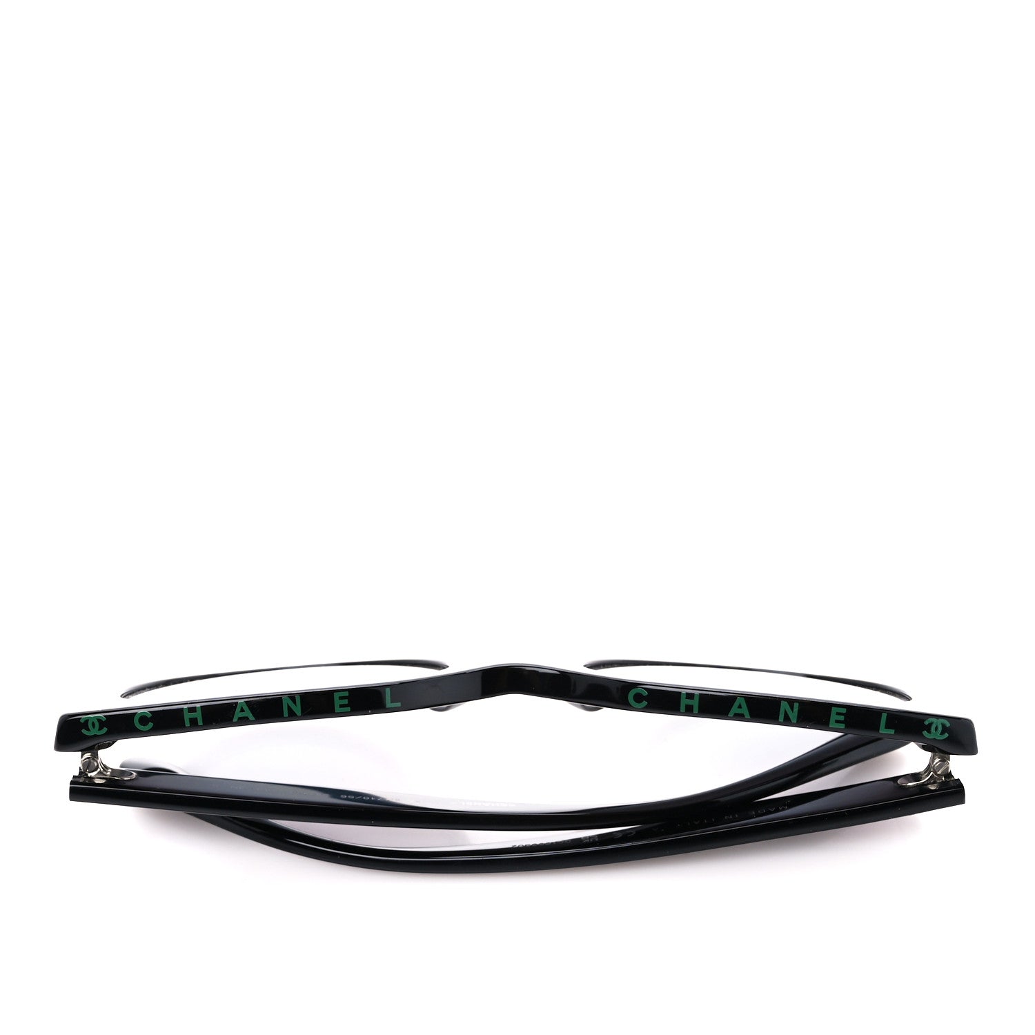 Chanel Acetate CC Butterfly Sunglasses 5414 Black Green 8 of 11