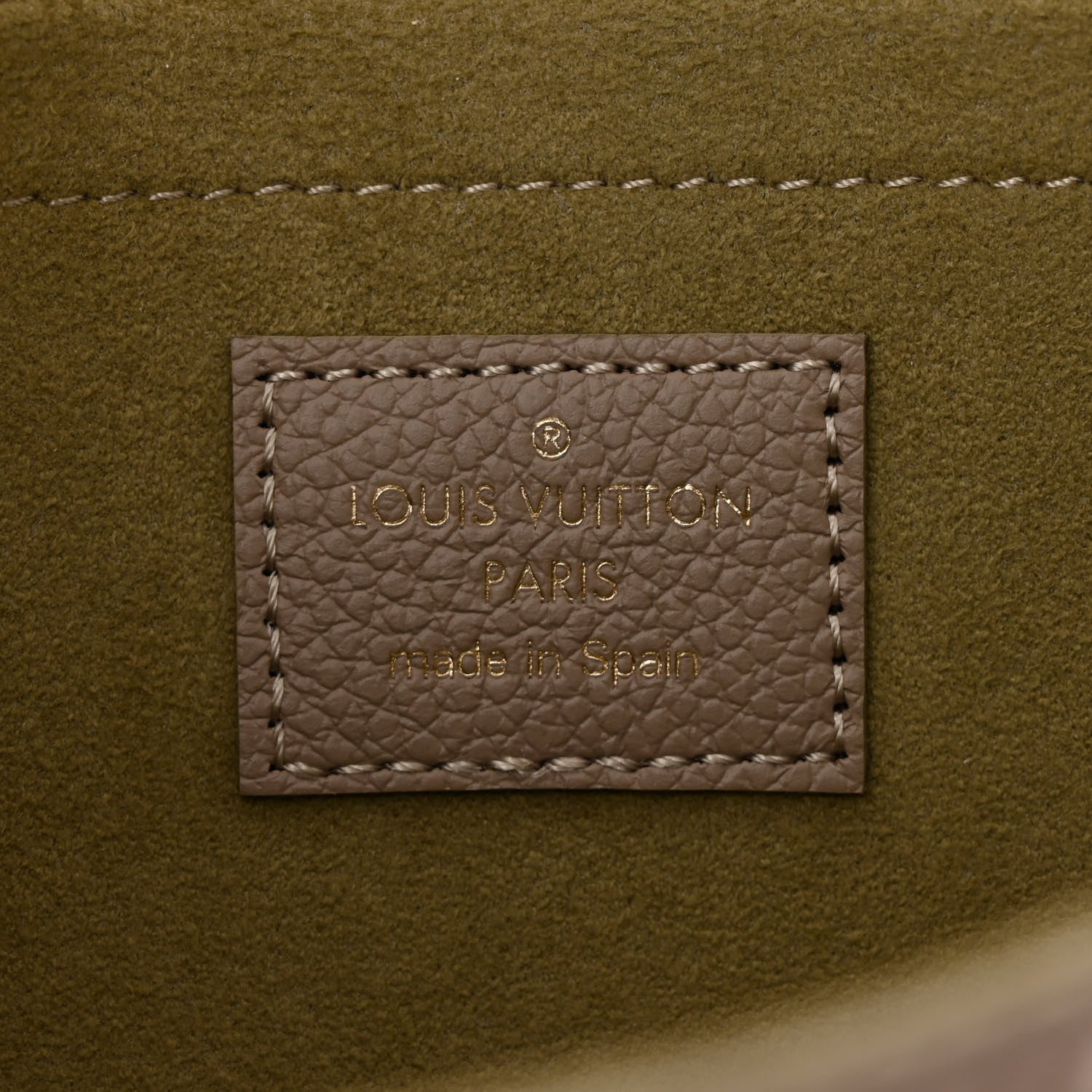 Louis Vuitton Empreinte Monogram Giant Felicie Pochette Tourterelle Creme 7 of 10