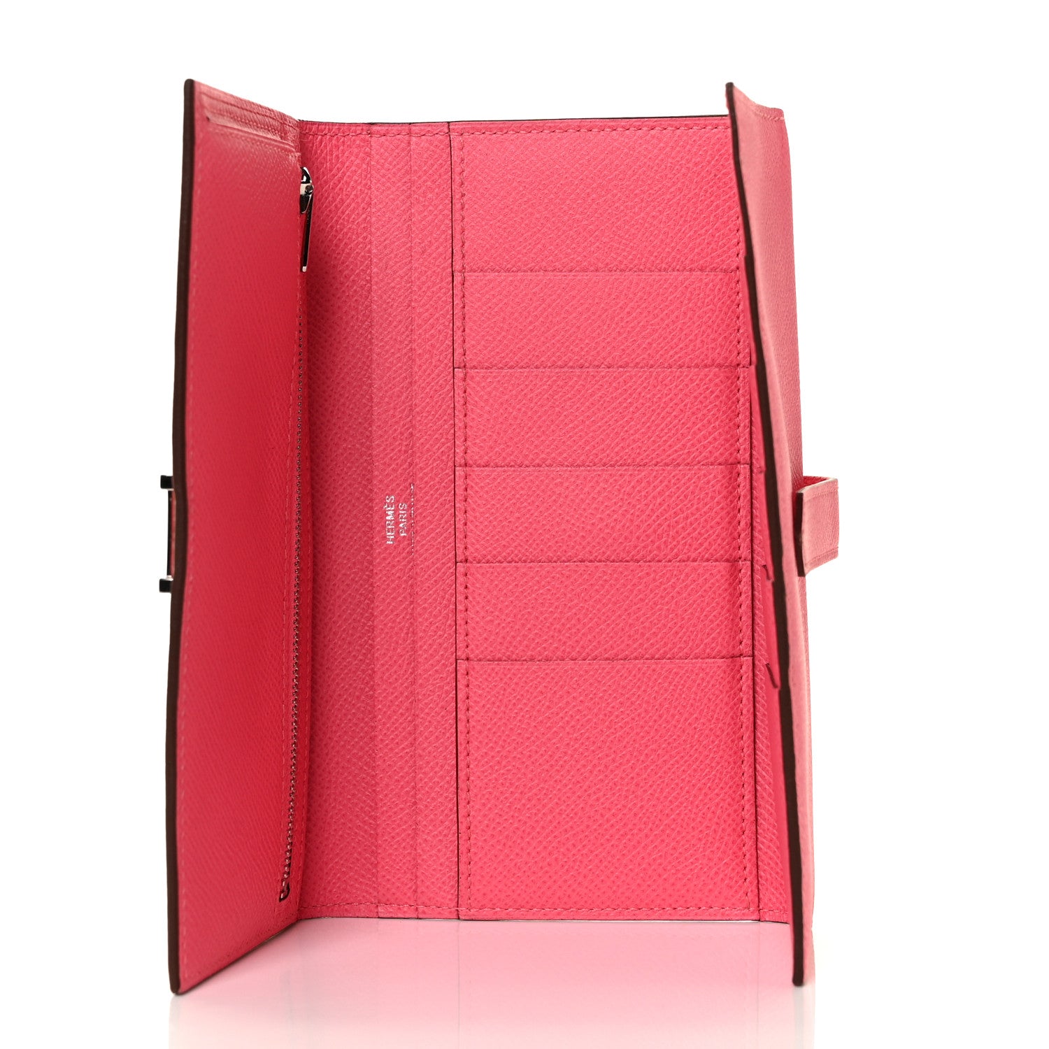 Hermes Epsom Bearn Gusset Wallet Rose Azalee 5 of 8