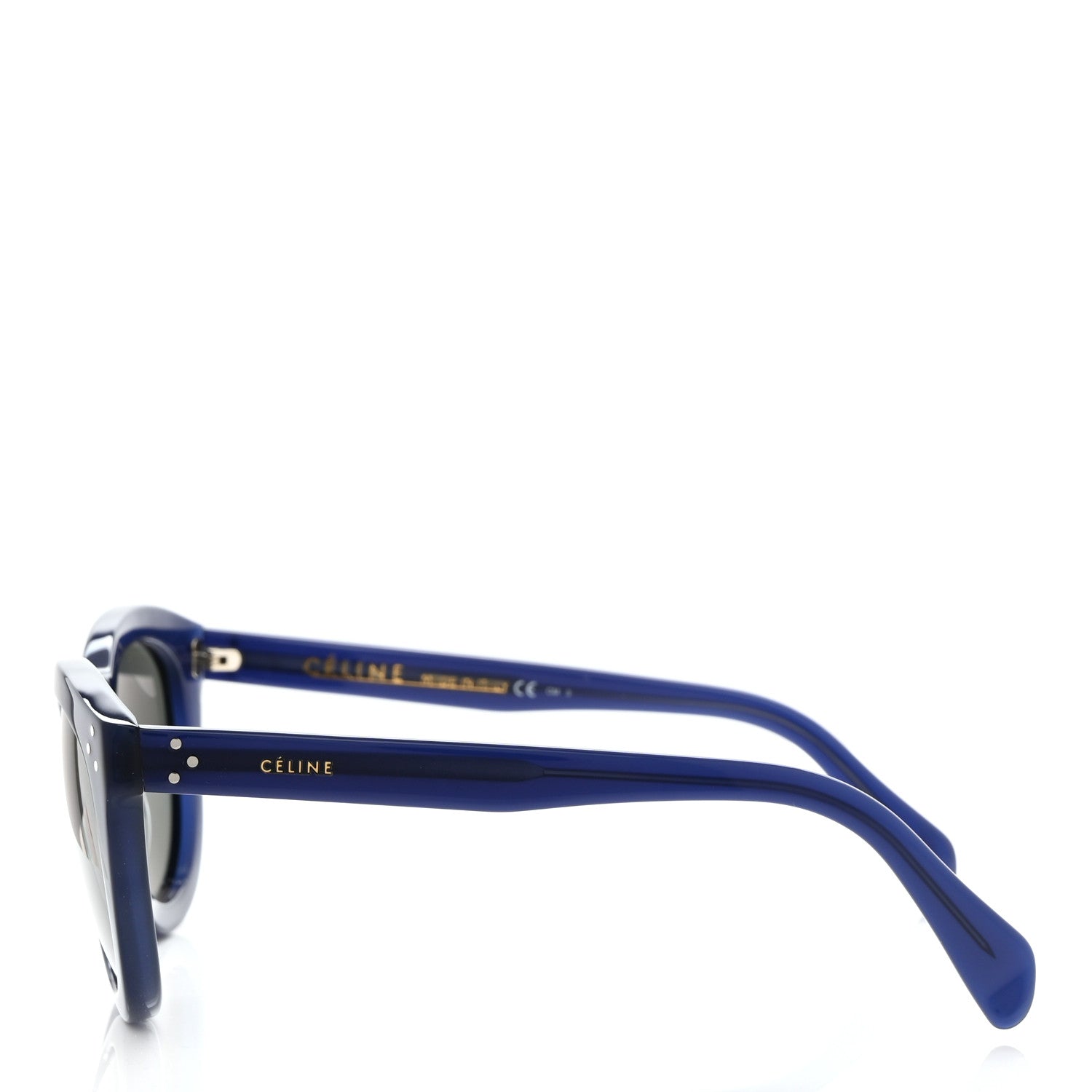 Celine Acetate Polarized Pretty Sunglasses CL 41801/S Blue 3 of 7