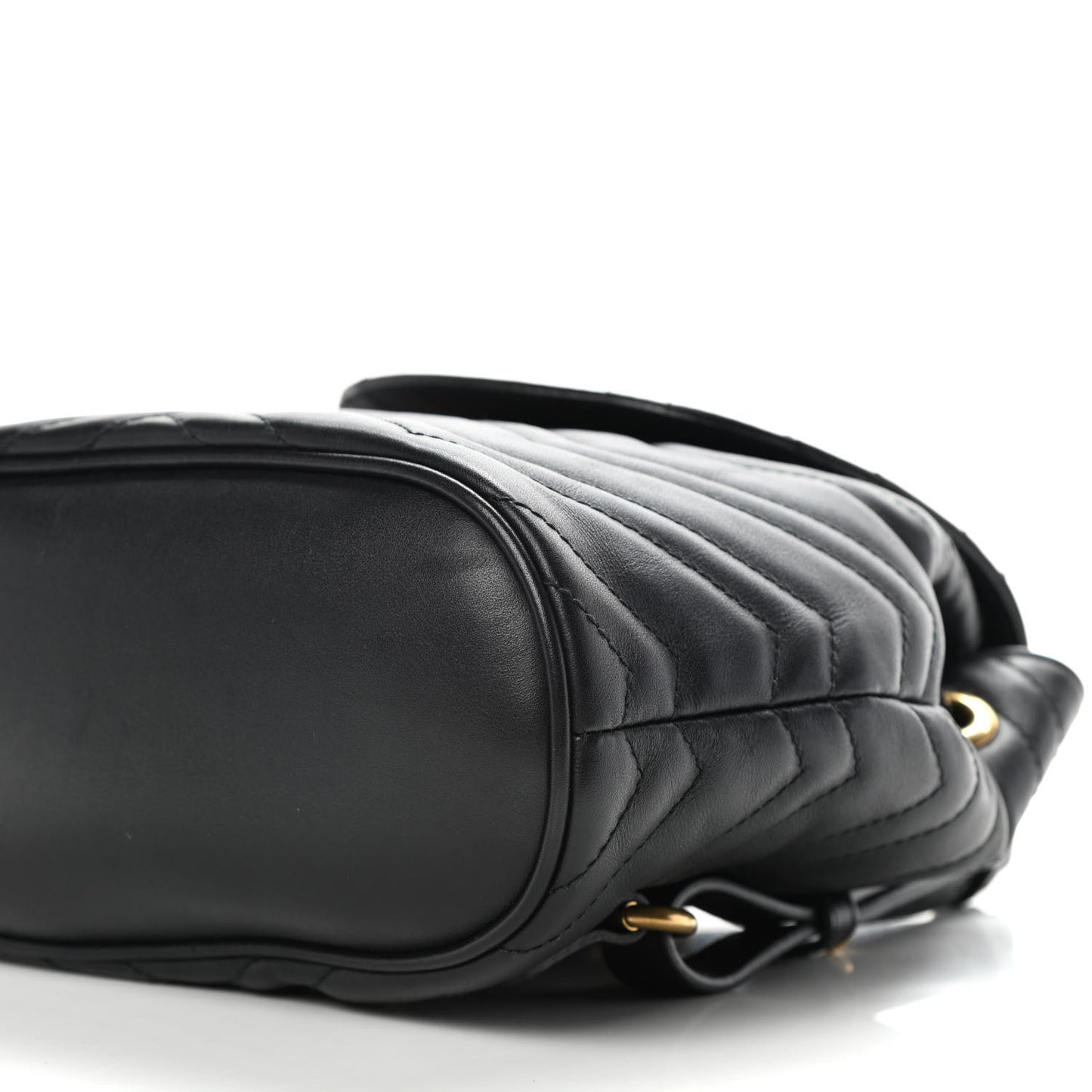 Calfskin Matelasse GG Marmont Flap Backpack Black